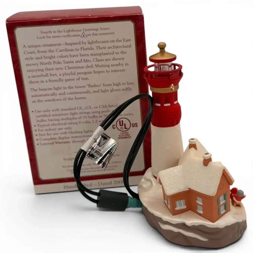 Hallmark Keepsake Ornament 2000 Lighthouse Greetings Magic Collector's Series #4